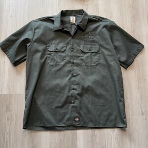Men's Dickies Dark Green Bluegrass Productions Who's Your Big Daddy Shirt Sz 2XL